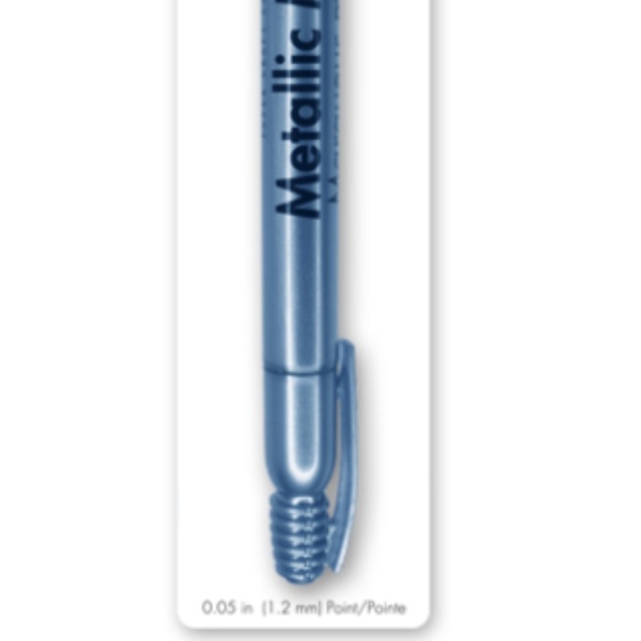 Blue Steel Metallic Permanent Marker 1.2 mm, 0.5" Fine Point - Picture 5 of 5